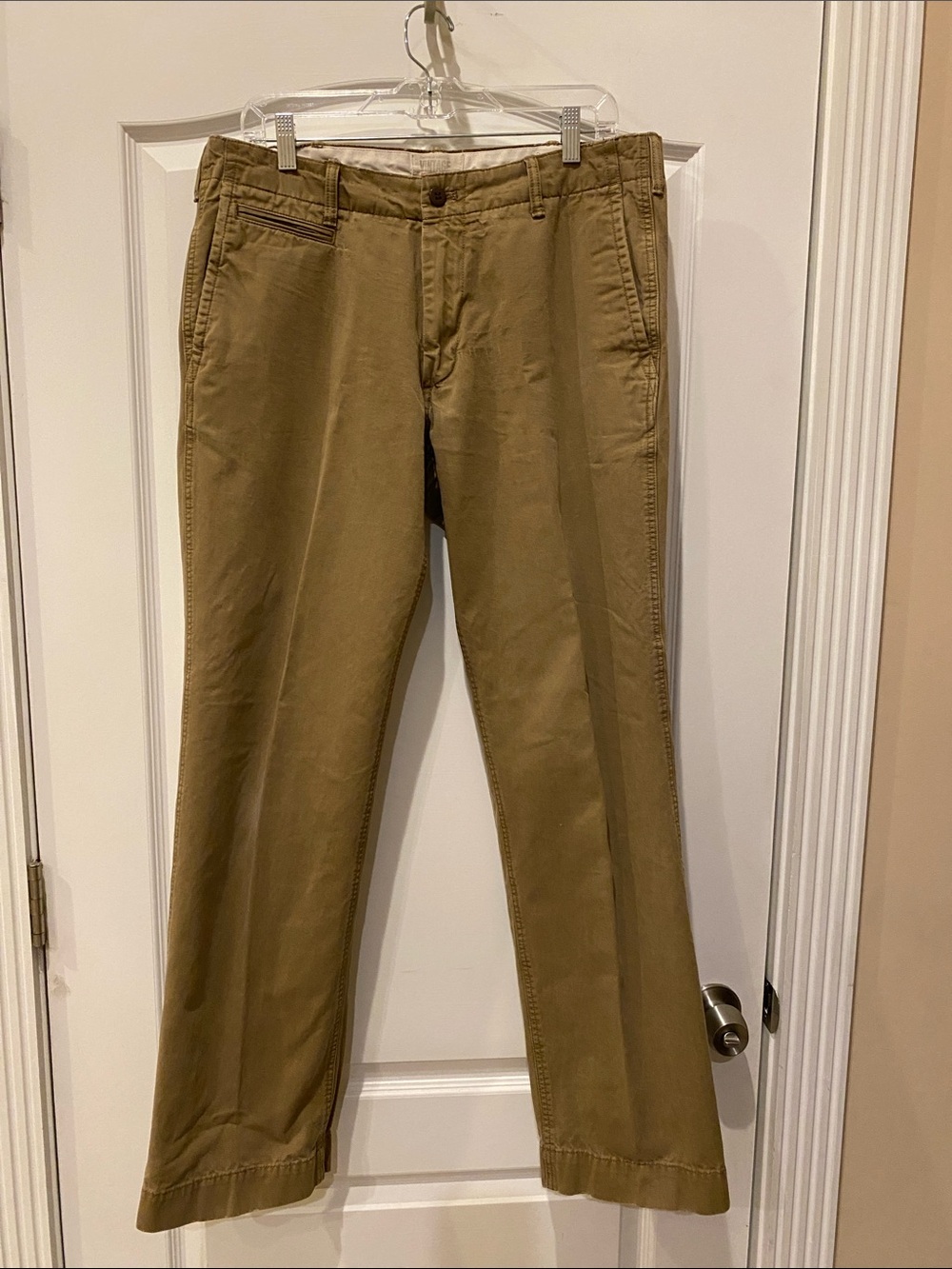 Vintage Men's Chinos in Olive-Tan
